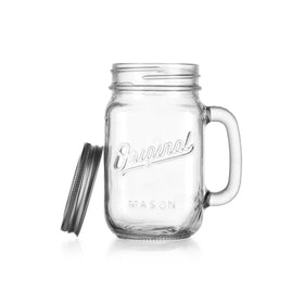 Glaver's mason jar 16oz great for water with fruit infusions