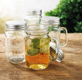 Glaver's mason jar set used for parties and outdoor gatherings