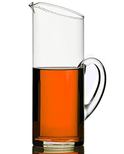 Glaver's pitcher spout rim prevents drips during pouring.