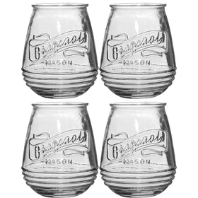Glaver's stemless wine glasses 21 oz gift-ready for celebrations.