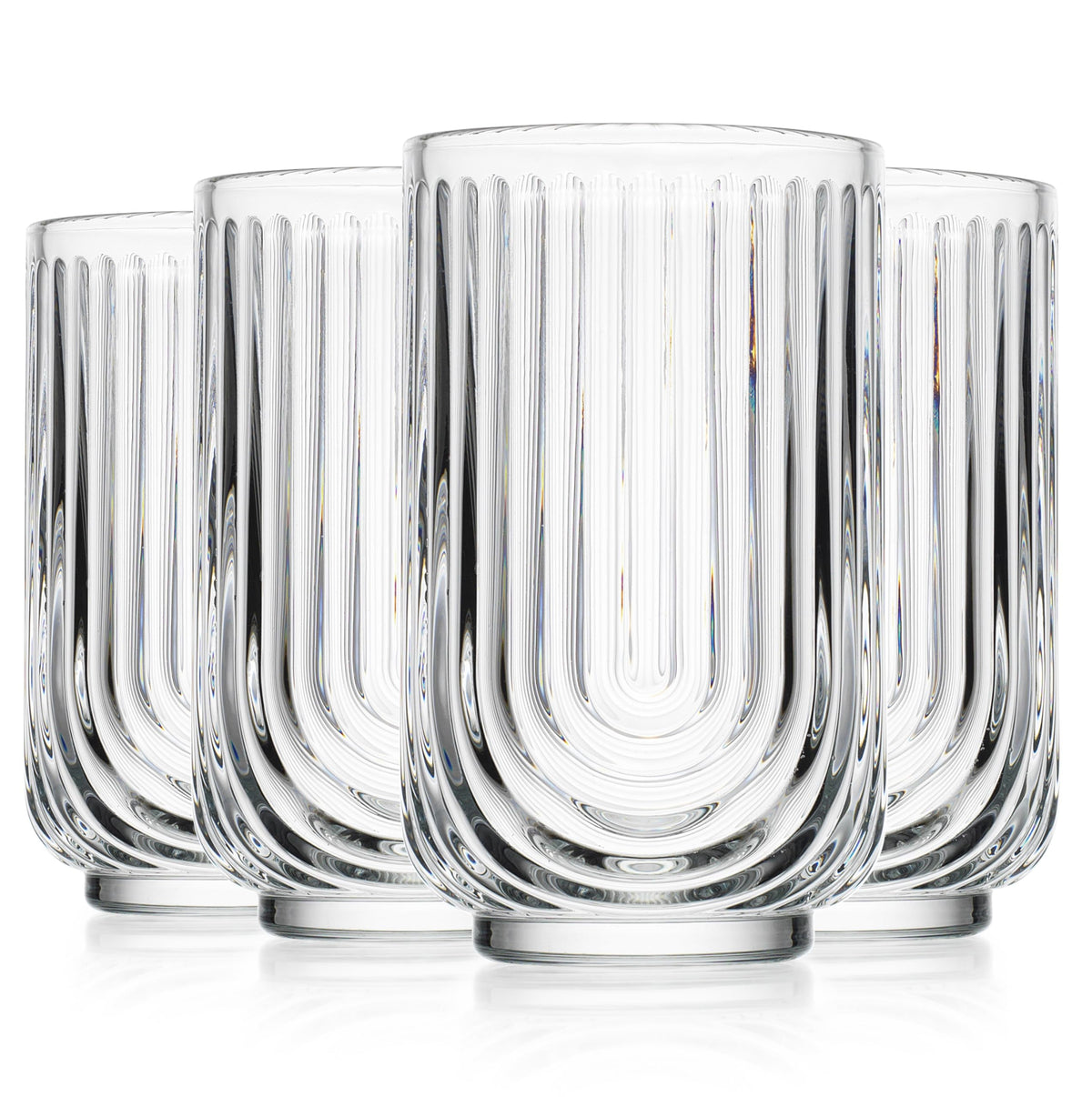 Glaver's vintage arch glass for celebrations and casual daily sipping.