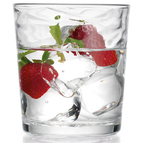 Glaver's wavy-design whiskey glasses perfect for gifting at gatherings and holidays.