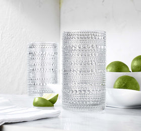 Glaver's wedding party glasses provide refined décor for celebrations