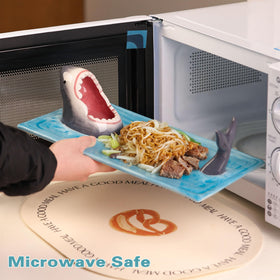 Glazery dipping sauce bowl integrated into a versatile plate