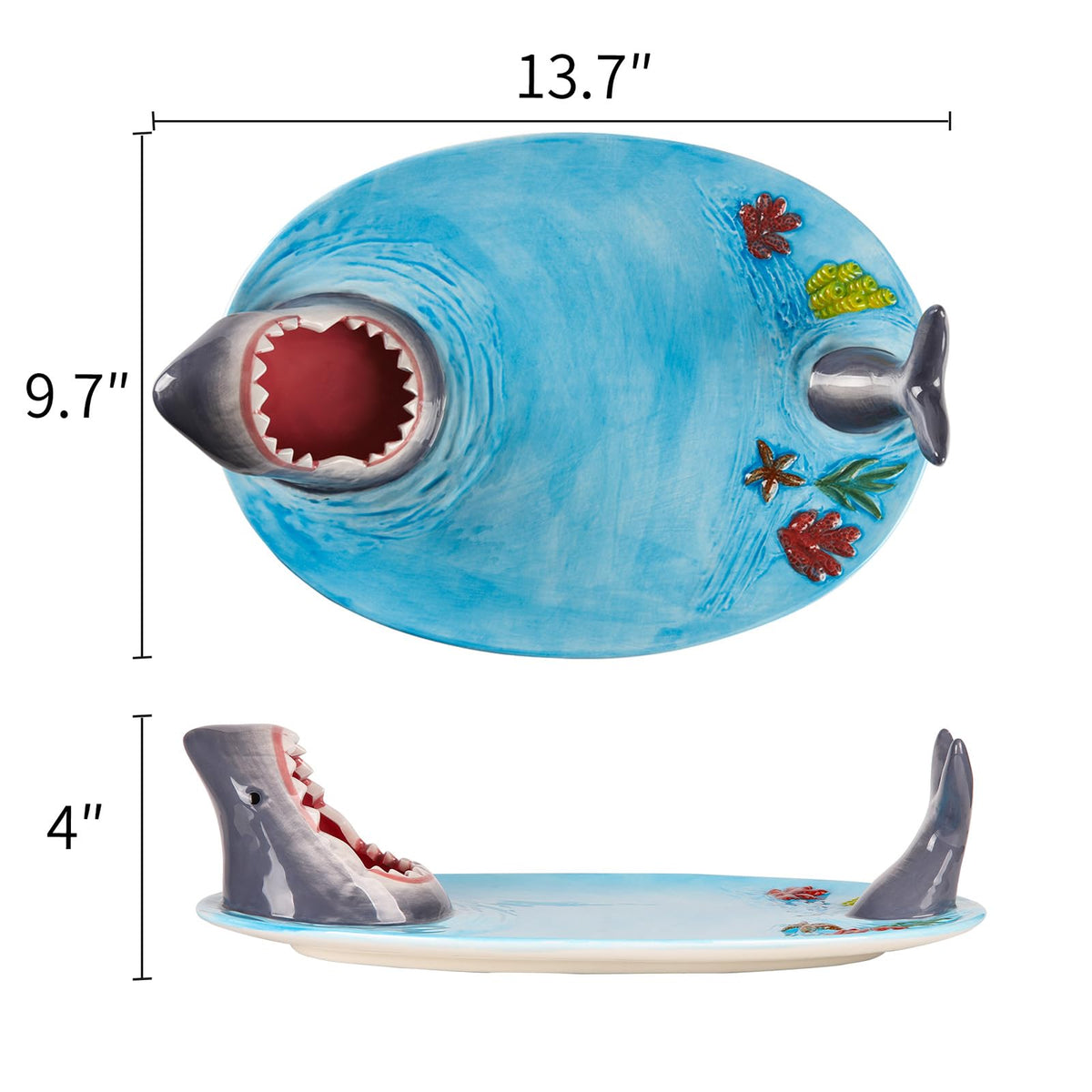 Glazery Shark Charcuterie Board gift-ready packaging ideal for celebrations.