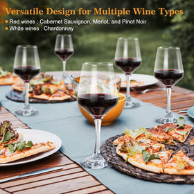 GLAZVIA versatile design suits red and white wines for any occasion