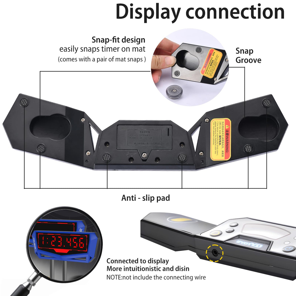 GLECTG timer memory function saves last three records for quick review.