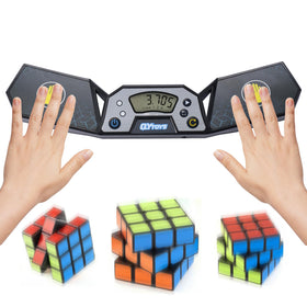 GLECTG professional speed cube timer with touch control, intuitive start and stop.