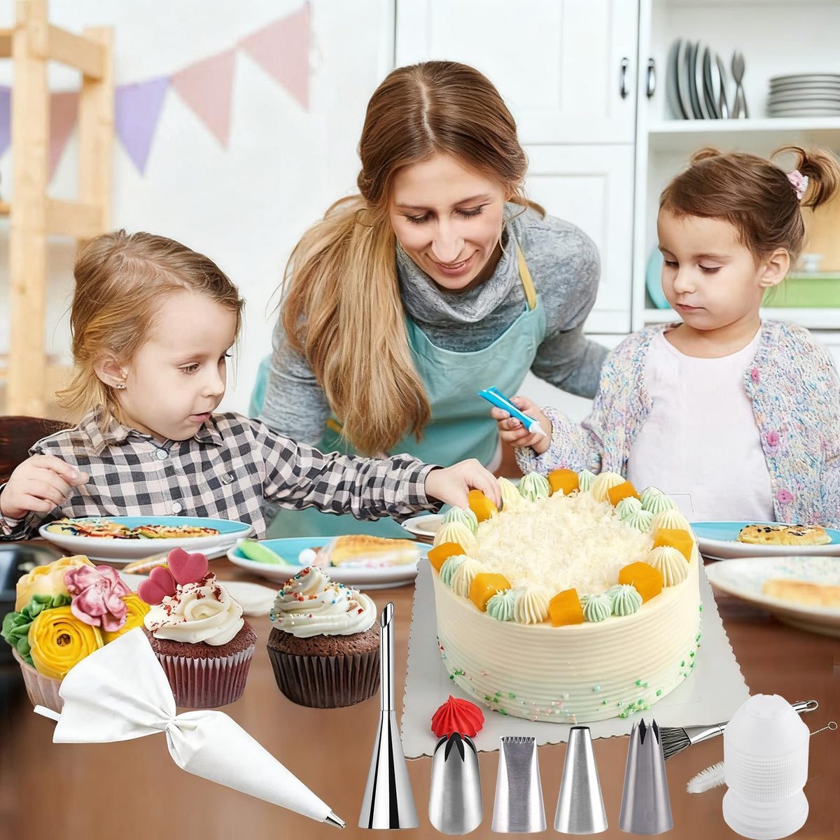 GleeAnt 16-inch cotton icing bag for smooth frosting applications.