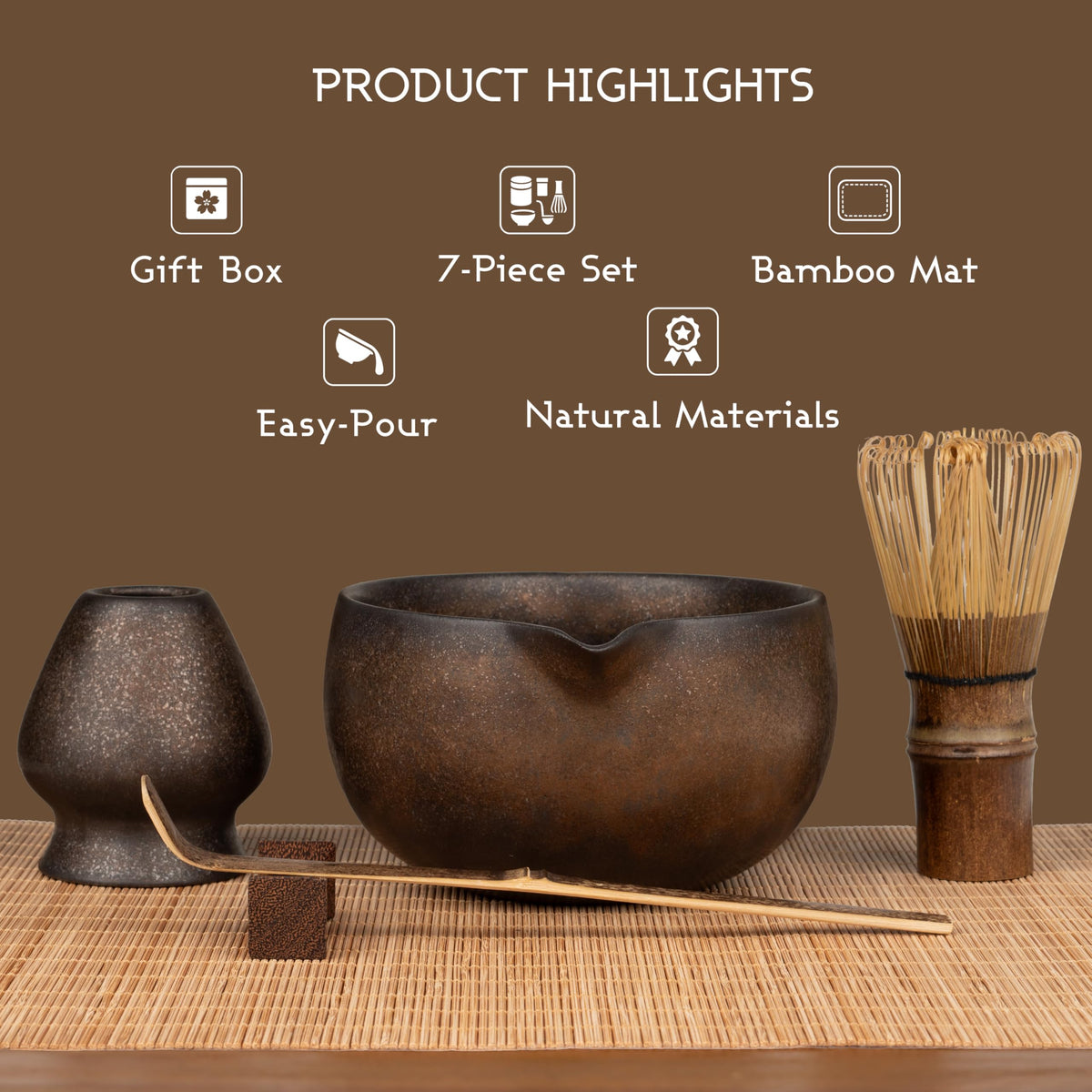GleeNflux 100-prong purple bamboo whisk for smoother foam.