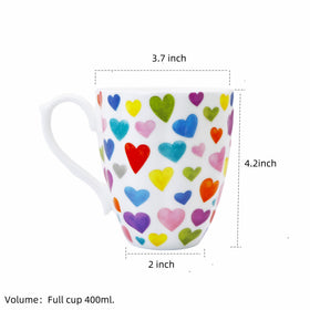 Glen Mila bone china mug shows creamy white texture and premium feel.