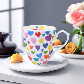 Glen Mila ergonomic handle mug offering comfortable, stable grip during sipping.