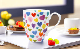 Glen Mila heart mug delivers pleasant resonance and charm with every tap.