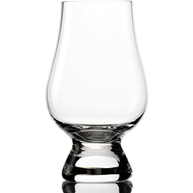 Glencairn glass wide bowl enhances color observation of whisky.