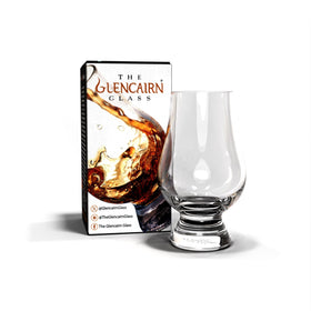 Glencairn whiskey glass in gift carton, ideal for gifting.