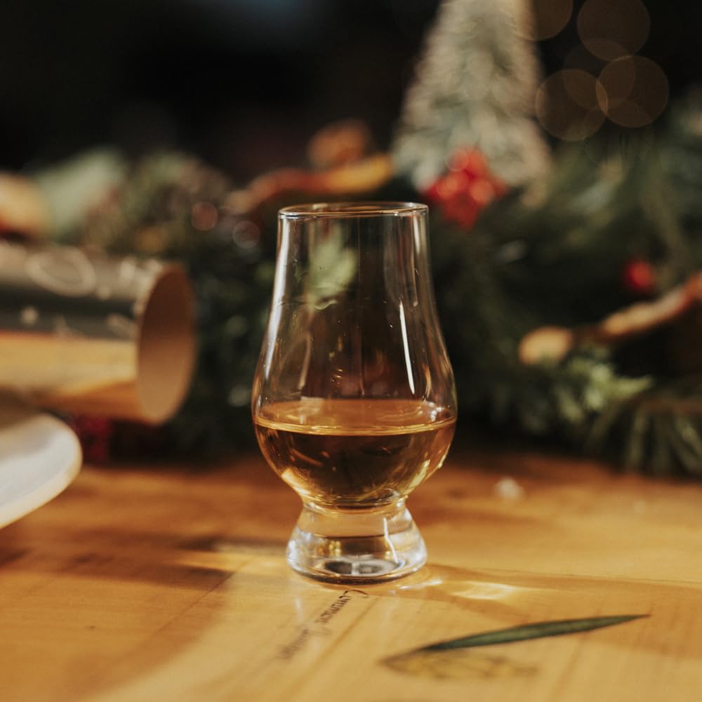 Glencairn whiskey glass with hand-fit design for comfortable holding.