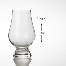 Glencairn whiskey glass wide bowl showcases color.