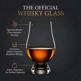 Glencairn whisky glass ideal for festivals and bars