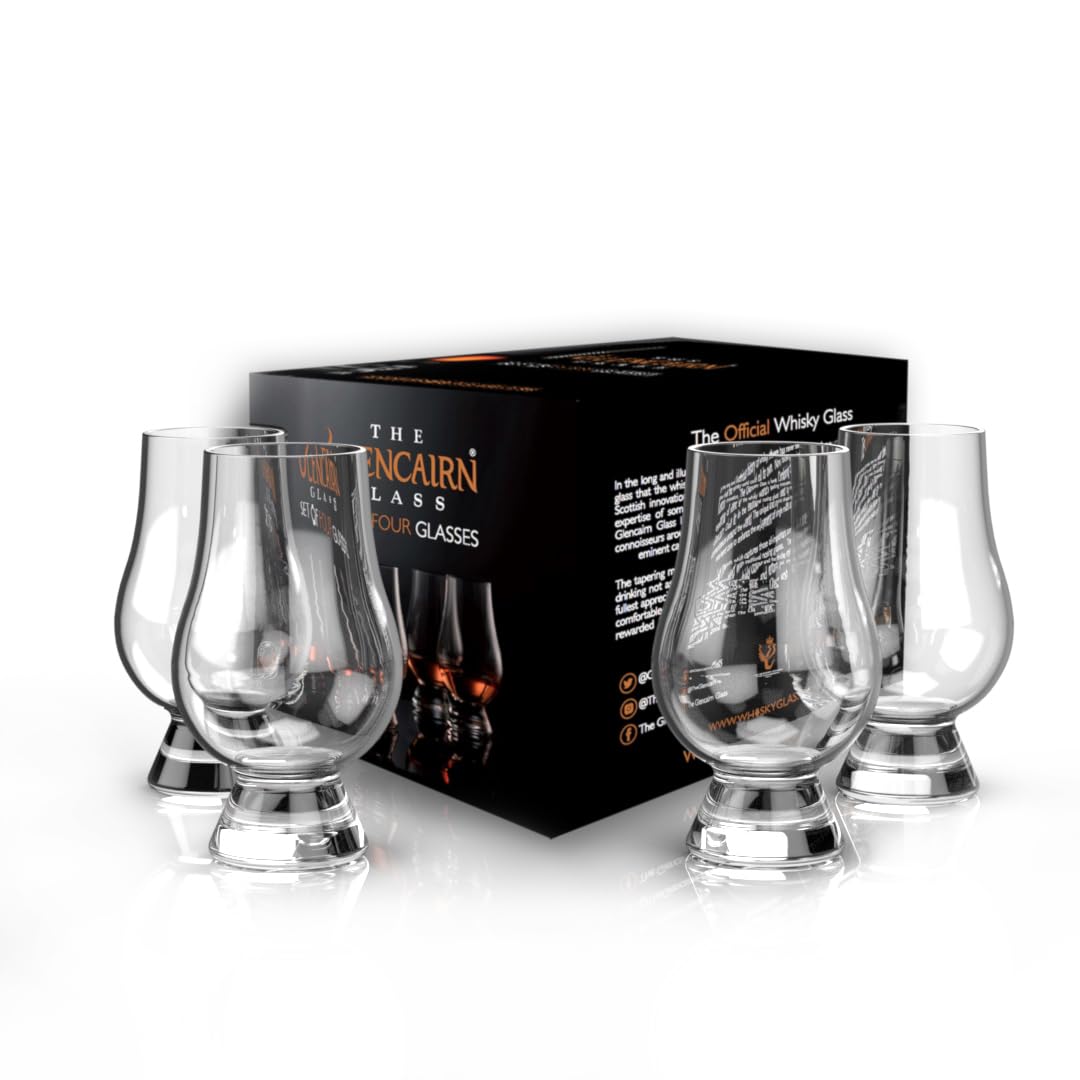 Glencairn whisky glass set of four in gift carton for gifting occasions