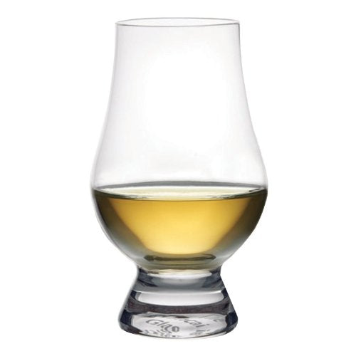 Glencairn wide bowl showcases color and depth of whiskey.