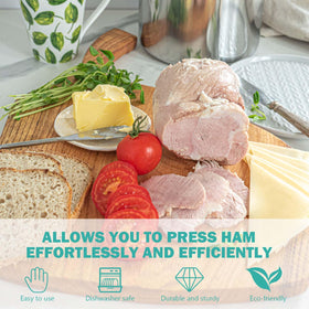 Glendaveny ham maker press diameter 4 inch – compact kitchen footprint.