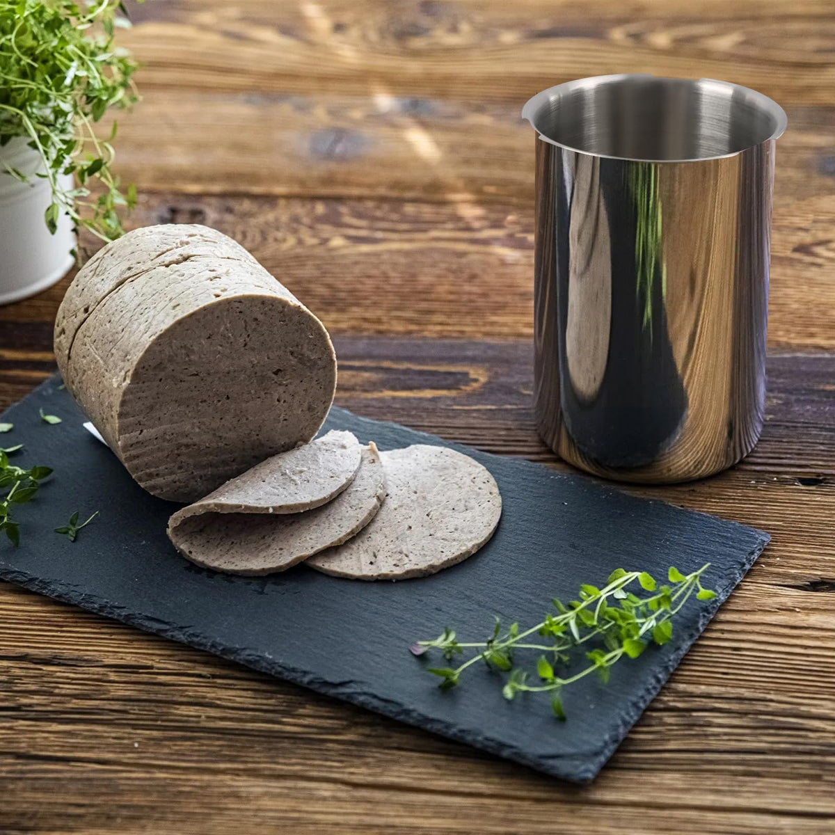 Glendaveny ham maker press thermometer display – precise cues for doneness.