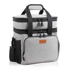 GLENKEY double-deck 16L lunch bag, spacious for daily meals.