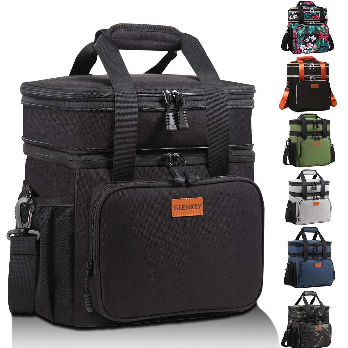 GLENKEY expandable lunch box top compartment for extra storage on busy workdays.