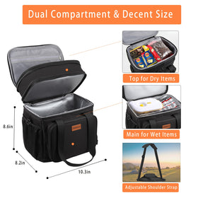 GLENKEY expandable lunch box 20-can capacity keeps beverages organized.