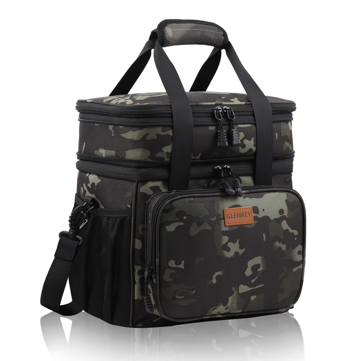GLENKEY expandable lunch box with top compartment for extra capacity