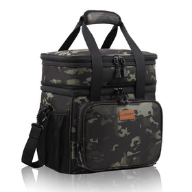 GLENKEY expandable lunch box with top compartment for extra capacity