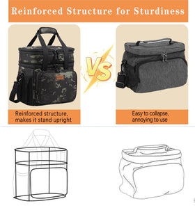 GLENKEY lunch box features water-resistant fabric for outdoor use