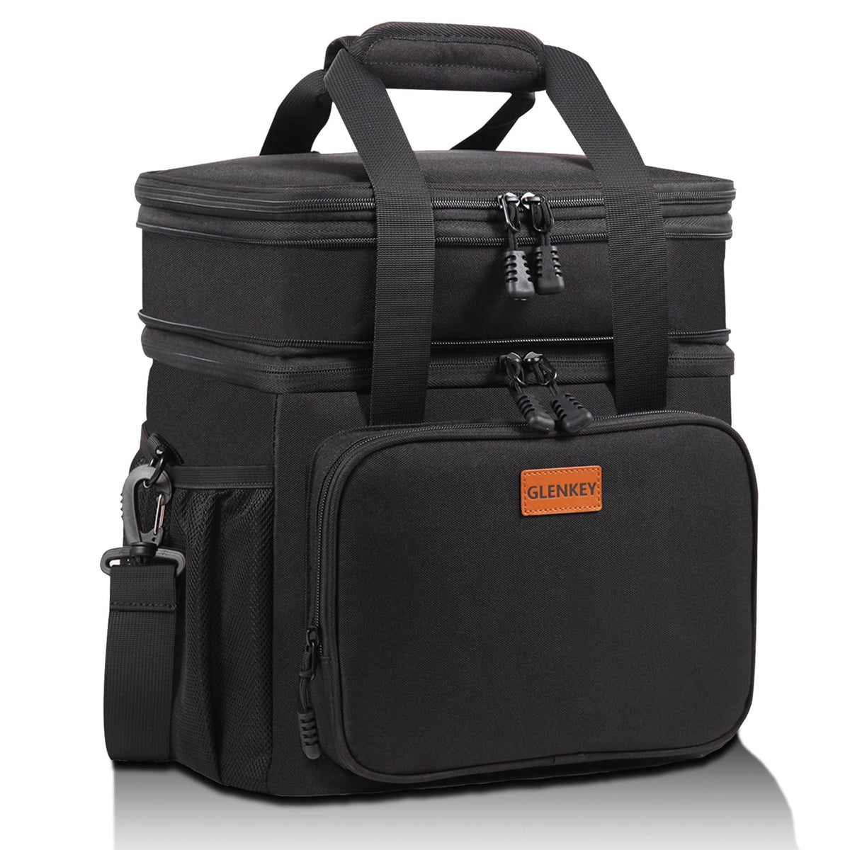 GLENKEY expandable XL lunch bag top-compartment showing extra space for meals on the go