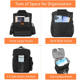 GLENKEY lunch bag expands at the top for extra capacity.