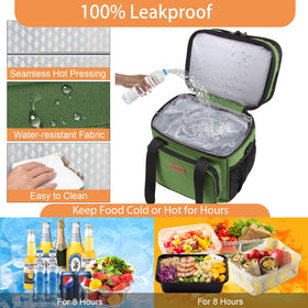 GLENKEY padded shoulder strap and handles enable easy carrying.