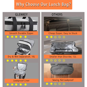GLENKEY side-pocket design offers convenient storage for small items.