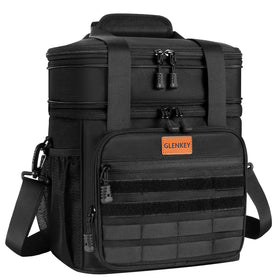 GLENKEY tactical lunch bag with front Velcro for personalized organization.