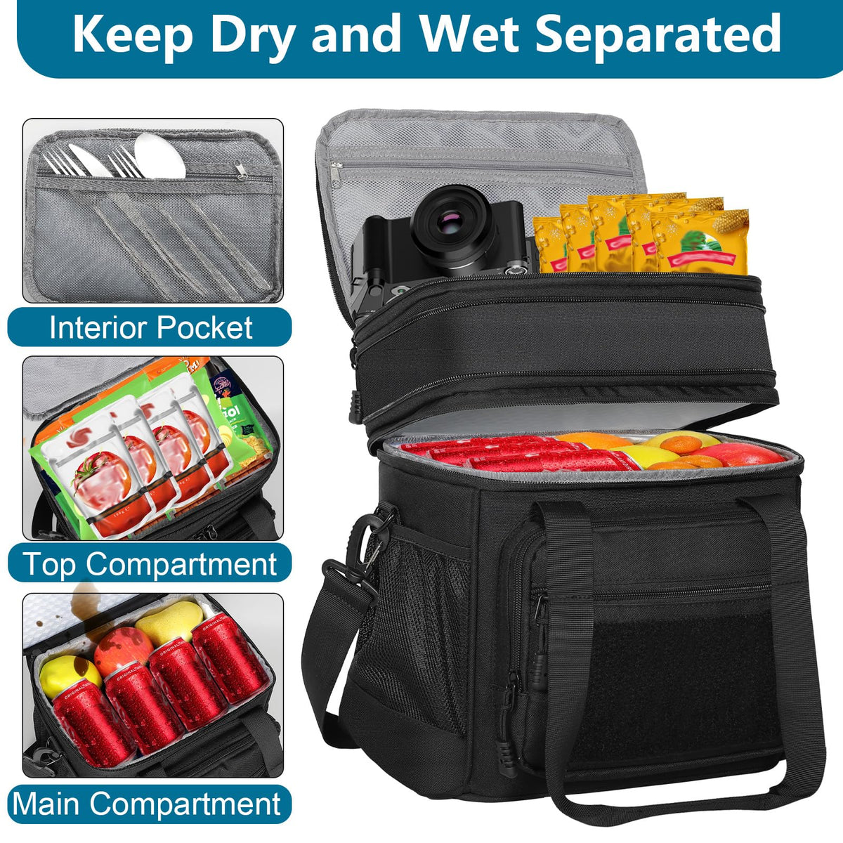 GLENKEY insulation liner keeps food at the right temp during commutes