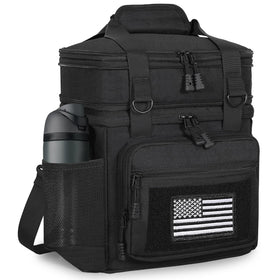 GLENKEY tactical lunch box front view demonstrates rugged daily-use design for work and travel.