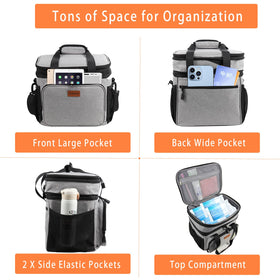 GLENKEY water-resistant exterior protects lunch during rain or outdoor work.