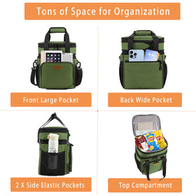 GLENKEY water-resistant leakproof lunch box protects contents in rain or incidental spills.