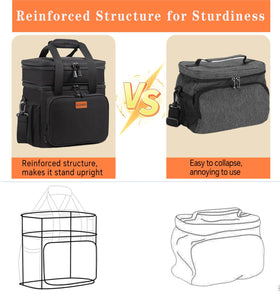GLENKEY water-resistant lunch bag protects contents in wet weather
