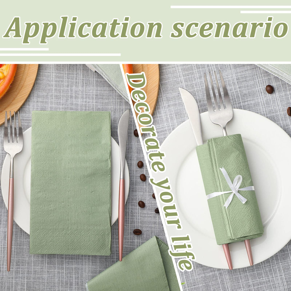 Glenmal napkins demonstrate grease absorption for quick cleanup during dining.