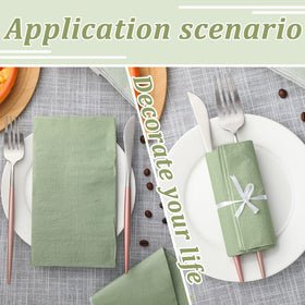 Glenmal napkins demonstrate grease absorption for quick cleanup during dining.