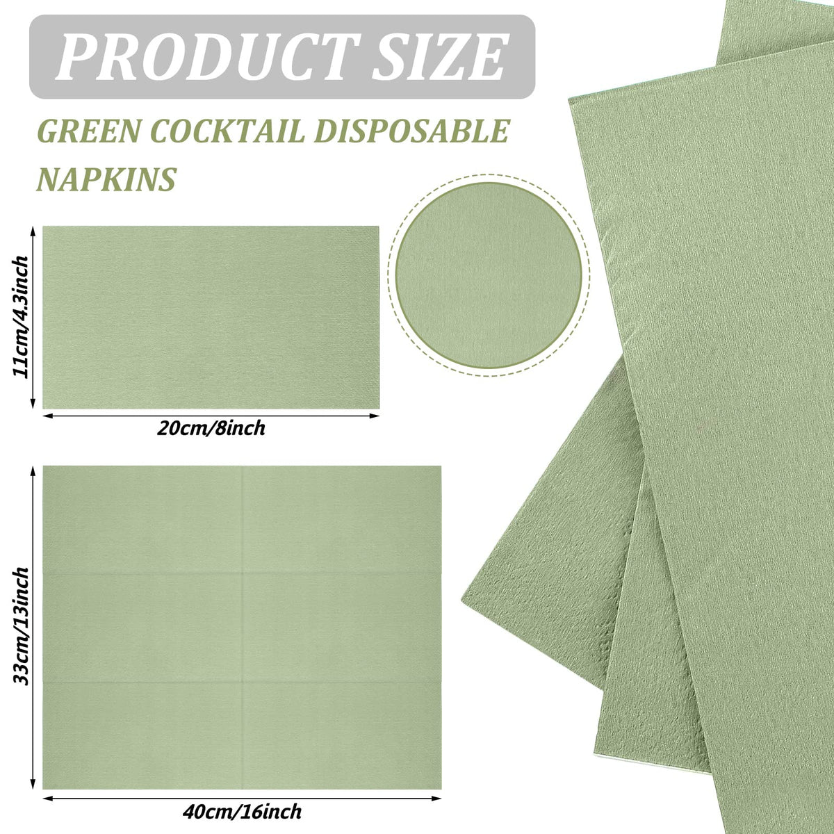 Glenmal sage green napkins on table decor create a fresh celebratory mood.