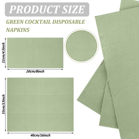 Glenmal sage green napkins on table decor create a fresh celebratory mood.