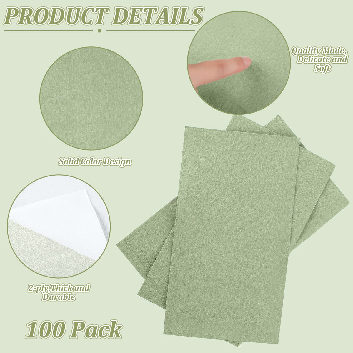 Glenmal wedding reception setup featuring sage green napkins for a refined look.