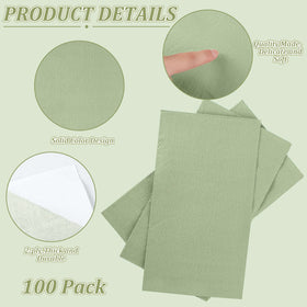 Glenmal wedding reception setup featuring sage green napkins for a refined look.
