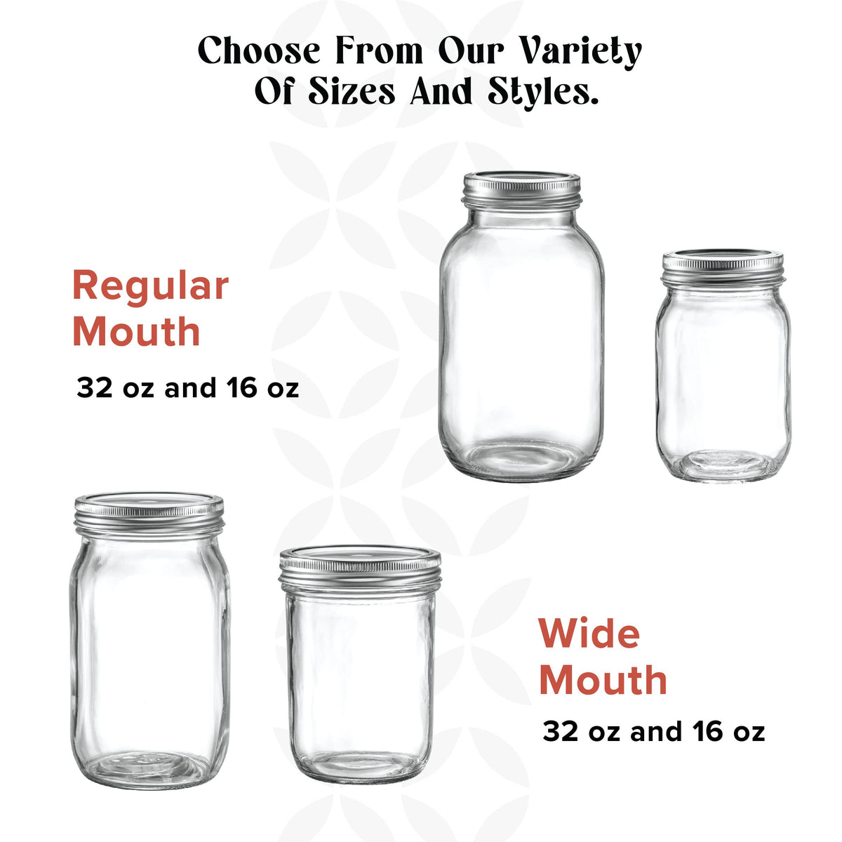 GLING easy-pour regular-mouth mason jar illustrates convenient sauces and dressings.