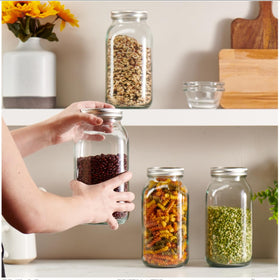 GLING jars are fridge and freezer friendly for organized storage.